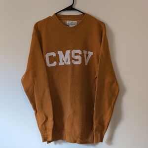 USCAPE Yellow Crewneck Sweater with White CMSV Logo